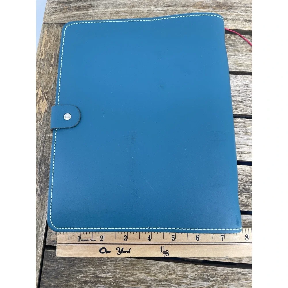 Filofax The Original A5 Leather Planner Organizer Teal Ring Binder Agenda